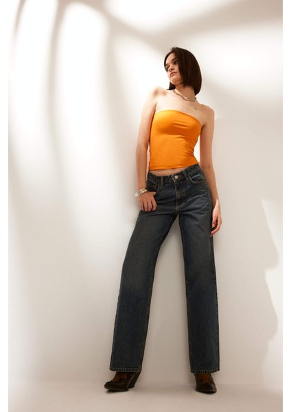 Coool Fitted Straplez Bluz F5162AX25SM