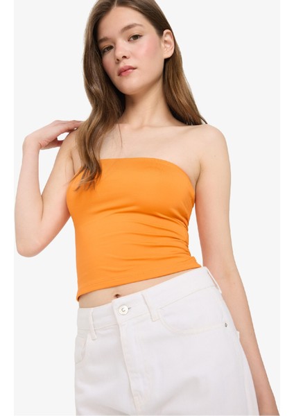 Coool Fitted Straplez Bluz F5162AX25SM