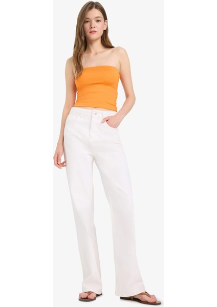 Coool Fitted Straplez Bluz F5162AX25SM