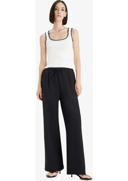 Slim Fit Dar Kesim Yuvarlak Yaka Ribana Atlet F6276AX25SM