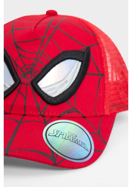 Erkek Çocuk Marvel Spiderman Desenli Dokuma Cap Şapka F5333A825SM