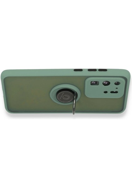 Zengezur Newface Samsung Galaxy S20 Ultra Kılıf Montreal Yüzüklü Silikon Kapak - Yeşil modelleri