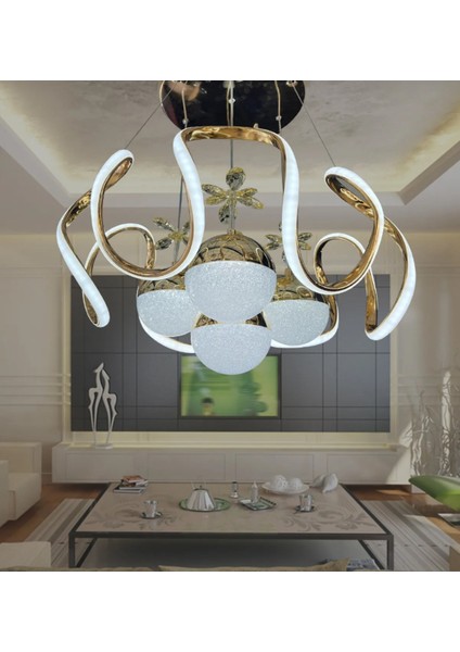 Marly 3 Renk Gold ( Sarı Beyaz ve Gün Işığı ) Modernl Sarkıt Avize fiyatları