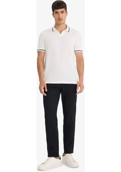 Regular Fit Polo Yaka Bubble Kısa Kollu Tişört F6265AX25SM