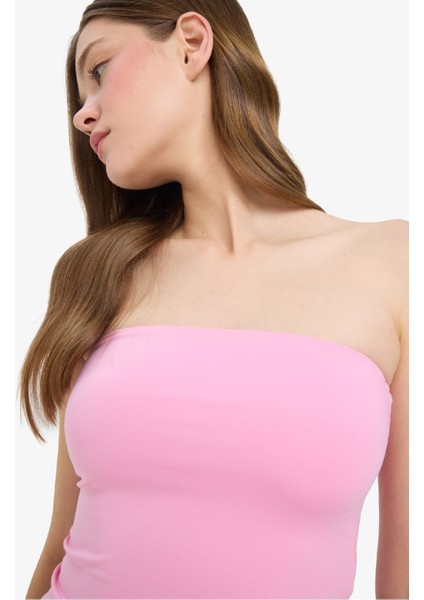 Coool Fitted Straplez Bluz F5162AX25SM