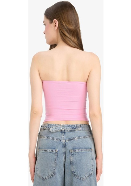 Coool Fitted Straplez Bluz F5162AX25SM