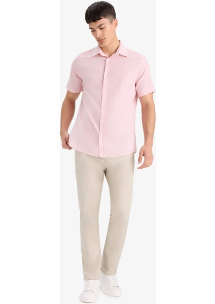 Pamuklu Kısa Kollu Gömlek F6401AX25SM