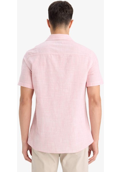 Pamuklu Kısa Kollu Gömlek F6401AX25SM