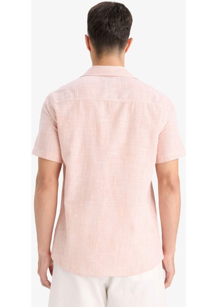 Pamuklu Kısa Kollu Gömlek F6390AX25SM