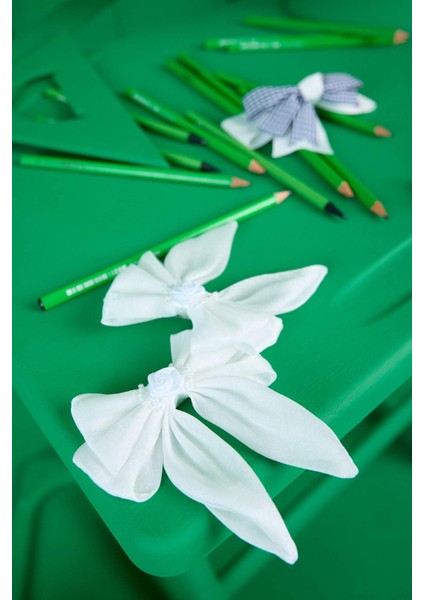 Kız Çocuk 2'li Kurdeleli Toka Seti F6495AXNS