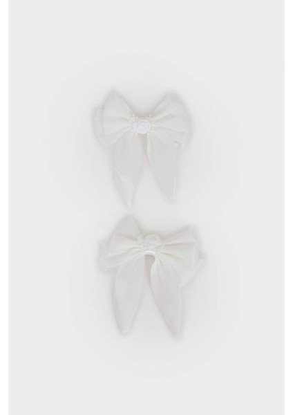 Kız Çocuk 2'li Kurdeleli Toka Seti F6495AXNS