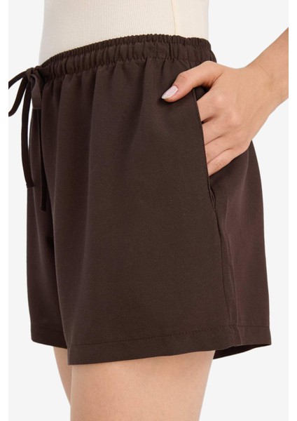 Normal Bel Kısa Paça Keten Karışımlı Şort F6365AX25HS