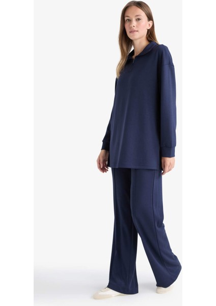 Regular Fit Fermuarlı Yaka Uzun Kollu Tunik F5771AX25AU