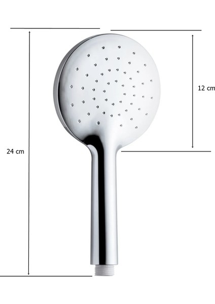 Parlak Metalik Tek Fonksiyonlu Banyo Duş Başlığı, Şık ve Kullanışlı Tasarım fiyatları