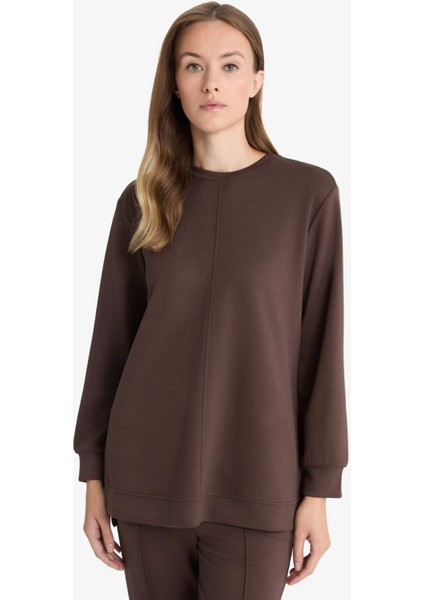 Regular Fit Bisiklet Yaka Uzun Kollu Tunik F5117AX25AU