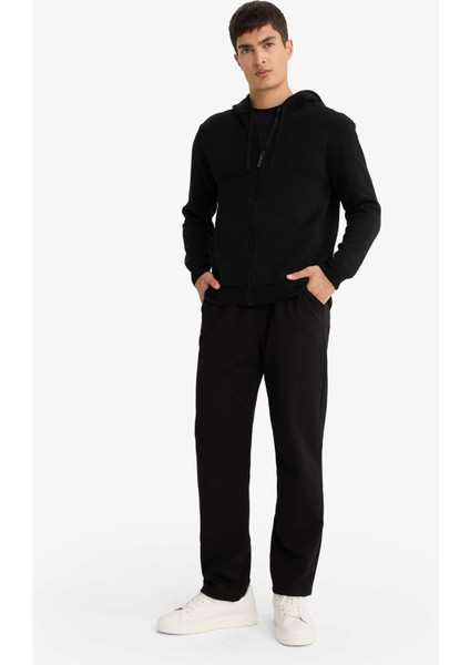 Regular Fit Beli Bağcıklı Düz Paça Eşofman Altı F0308AX25AU