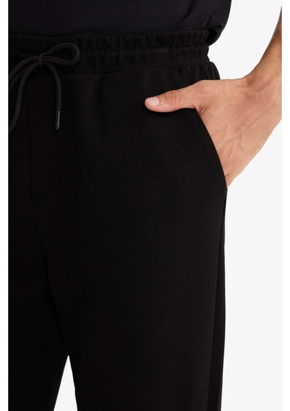 Regular Fit Beli Bağcıklı Düz Paça Eşofman Altı F0308AX25AU