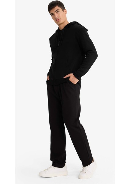 Regular Fit Beli Bağcıklı Düz Paça Eşofman Altı F0308AX25AU