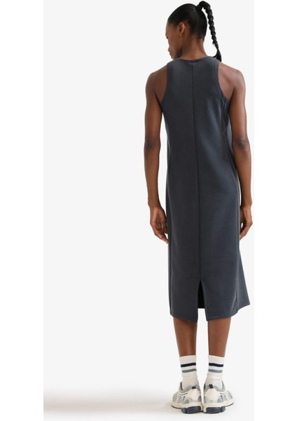 Fit Yuvarlak Yaka Modal Kolsuz Midi Elbise F6186AX25SM