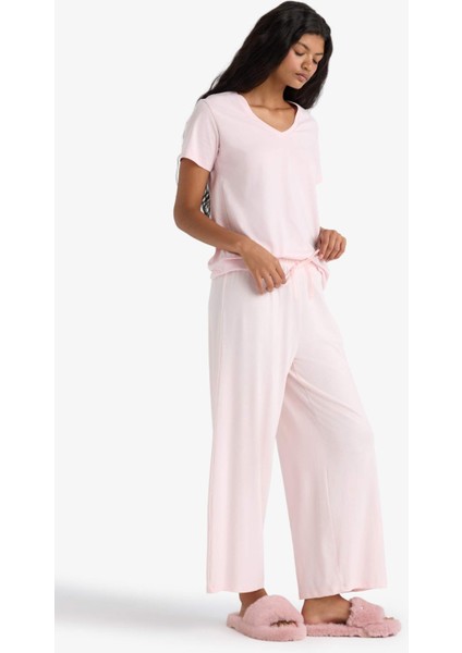 Regular Fit Beli Lastikli Pijama Altı-Fall in Love F6992AX25AU