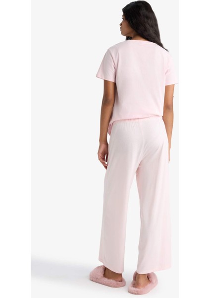 Regular Fit Beli Lastikli Pijama Altı-Fall in Love F6992AX25AU