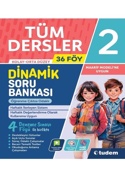 2.sınıf Tüm Dersler Dinamik Soru Bankası-Maarif Modeli Müfredat -2026
