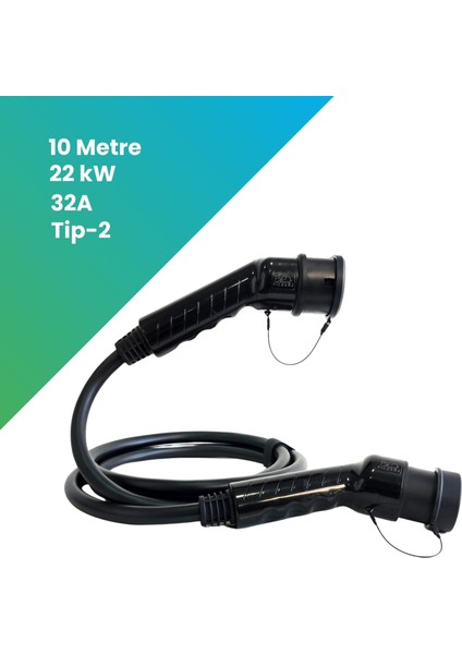 Elektrikli Araç Ac Tip-2 Şarj Kablosu 22 Kw ( 10 Metre ) modelleri