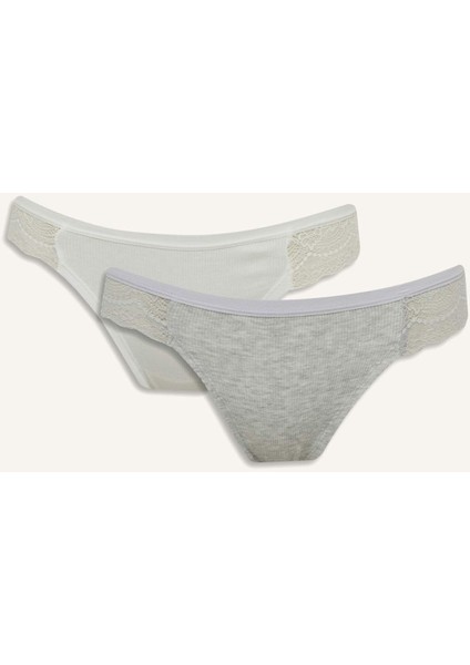 Dantel Detaylı Ribana 2'li Brazilian Külot-Fall in Love F6603AX25HS