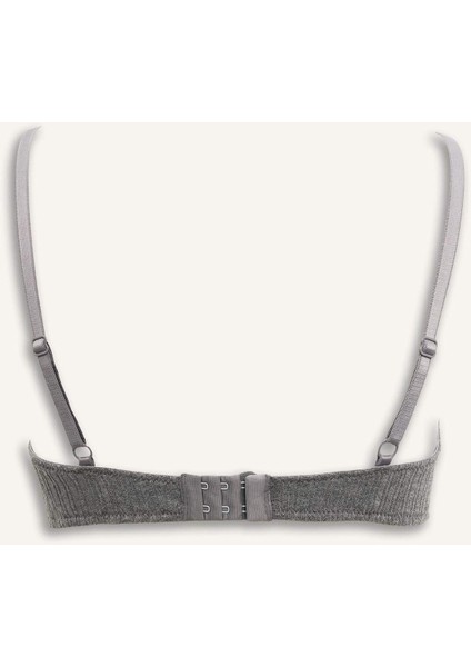 Dantel Detaylı Kaplı Pedsiz Balenli Tişört Bra F6142AX25WN