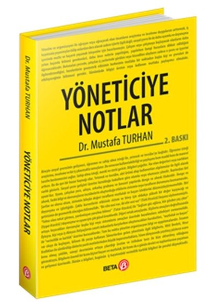 Yöneticiye Notlar