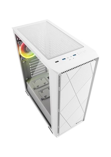 Vs8 Rgb Beyaz Atx Oyuncu Kasa