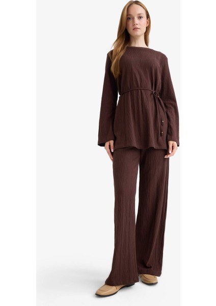 Wide Leg Geniş Bol Paça Pantolon F6368AX25AU