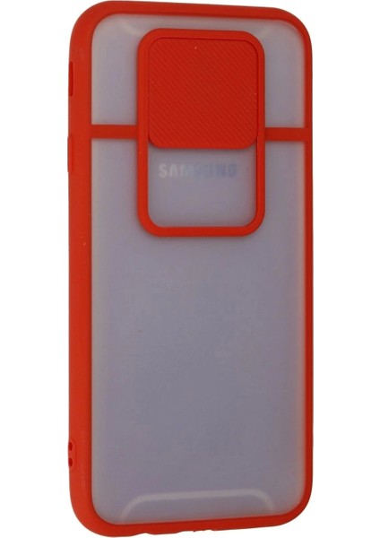 Samsung Galaxy J7 Pro / J730 Kılıf Palm Buzlu Kamera Sürgülü Silikon - Kırmızı modelleri