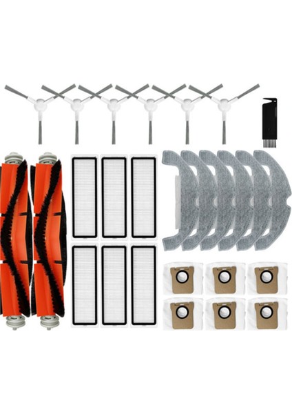 Dreame Bot D9 Için Aksesuar Kiti Plus Robot Vakum Süpürge Ana Yan Fırça Mop Kumaş Rag Hepa Filtre Toz Çanta Parçaları (Yurt Dışından)