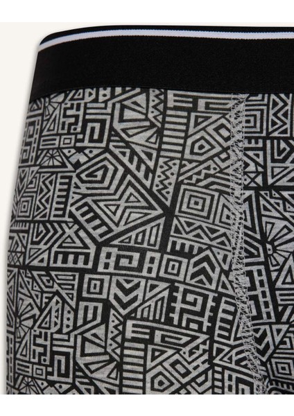 Regular Fit Baskılı 3'lü Boxer E0125AX25AU