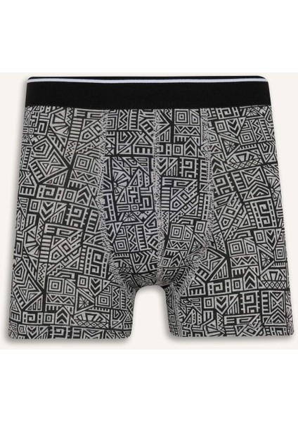 Regular Fit Baskılı 3'lü Boxer E0125AX25AU