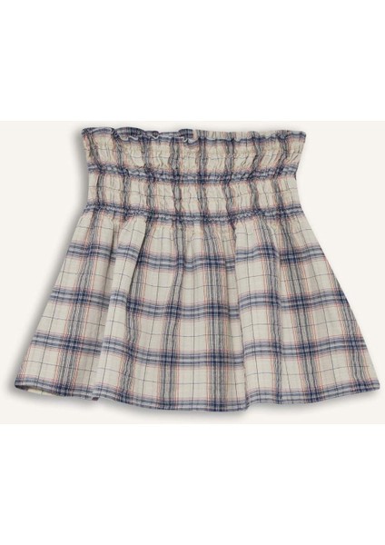 Coool A Kesim Kareli Mini Etek F7295AX25SM