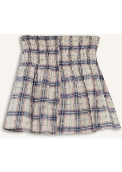 Coool A Kesim Kareli Mini Etek F7295AX25SM