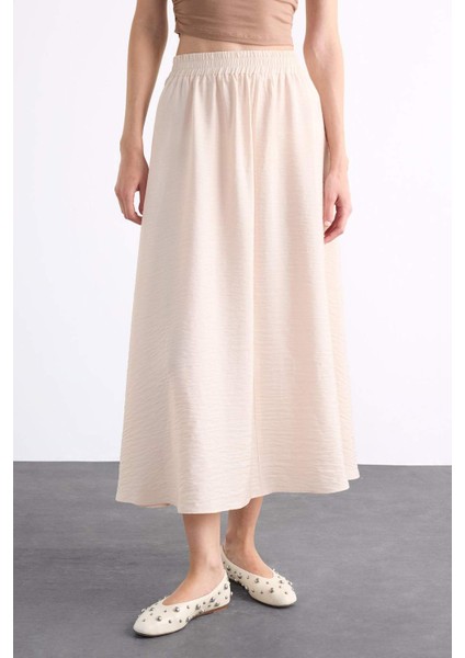 Esnek Belli Midi Etek