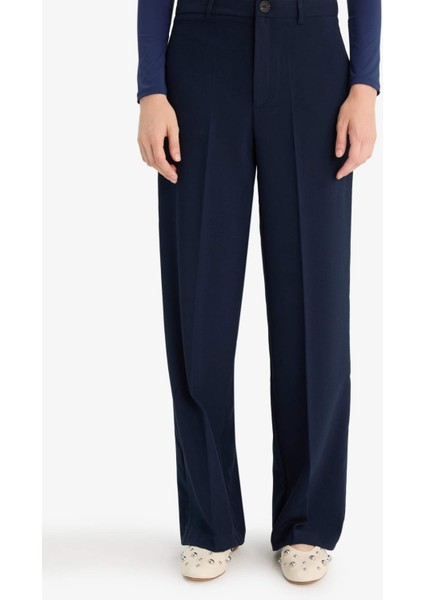 Straight Fit Fleto Cepli Normal Bel Standart Boy Pantolon F6214AX25AU