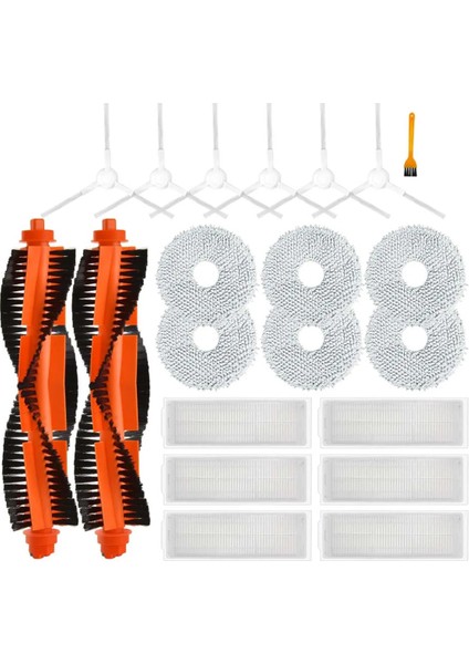 Xiaomi Mijia Için Kendi Kendini Temizleyen Robot 2 C101 Robot Vakum Süpürge Ana Yan Fırça Hepa Filtre Mop Kumaşları Rag Aksesuarları (Yurt Dışından)