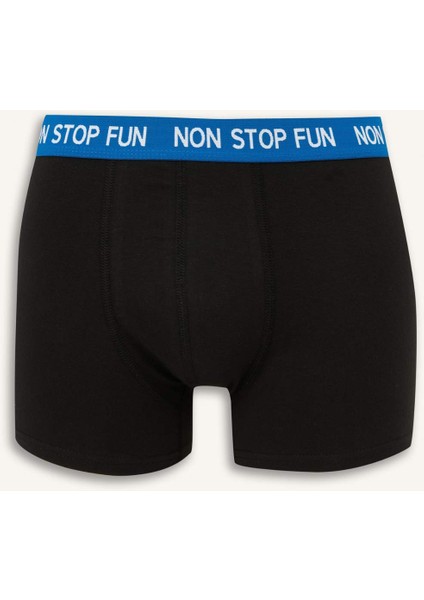 Regular Fit Desenli 3'lü Boxer B4782AX25AU