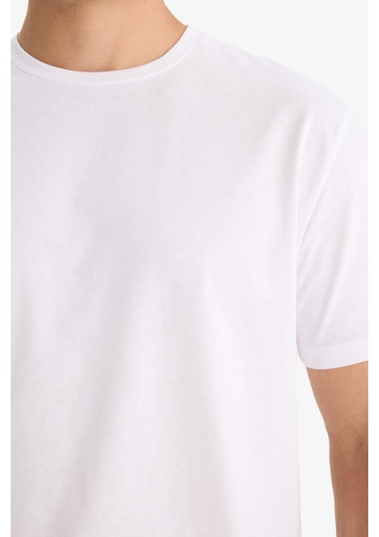 Pijama Takımı Regular Fit Kısa Kollu Üst Kareli Uzun Alt F5893AX25AU