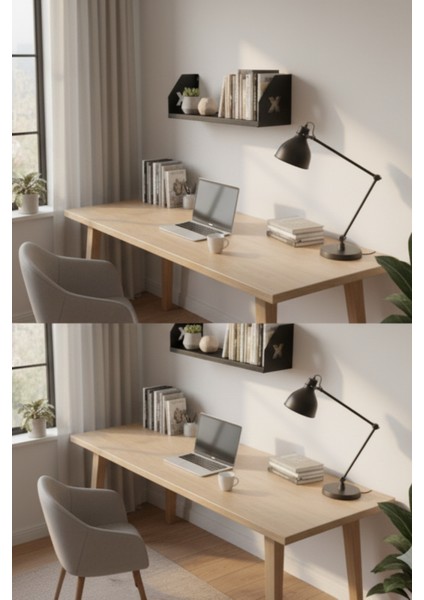 Raf Metal Duvar Rafı Kitaplık Aksesuar Düzenleyici Su Terazisi Hediye Ahşap Rafa Göre Daha Dayanıklı