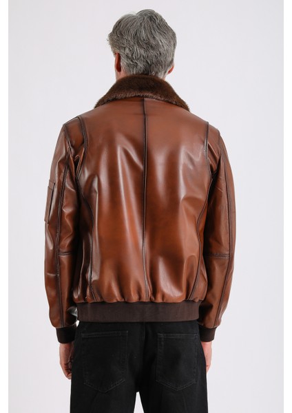 Alexandr Erkek Pilot Deri Mont