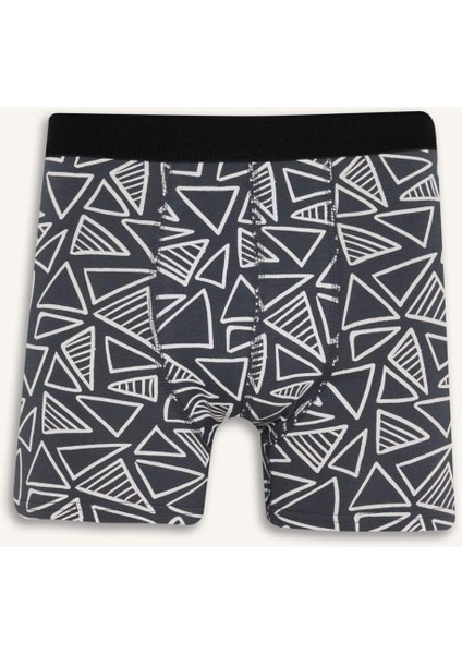 Regular Fit Baskılı 3'lü Boxer D7515AX25AU