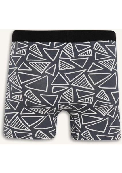 Regular Fit Baskılı 3'lü Boxer D7515AX25AU