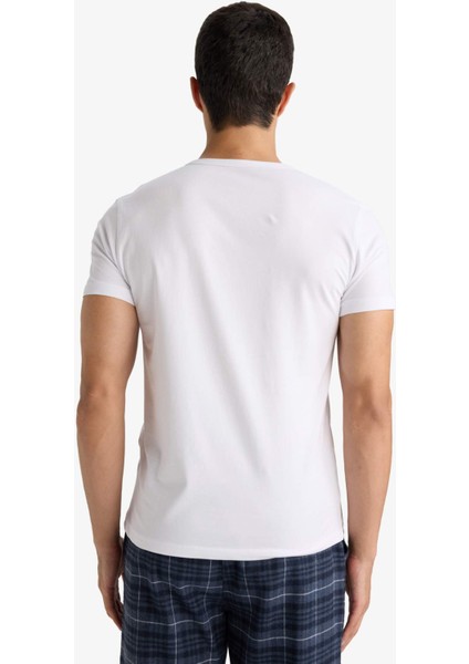 Slim Fit Dar Kesim V Yaka Üst L4884AZ25AU