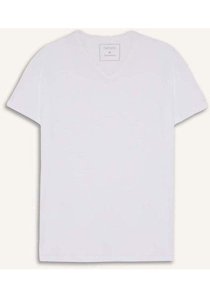 Slim Fit Dar Kesim V Yaka Üst L4884AZ25AU