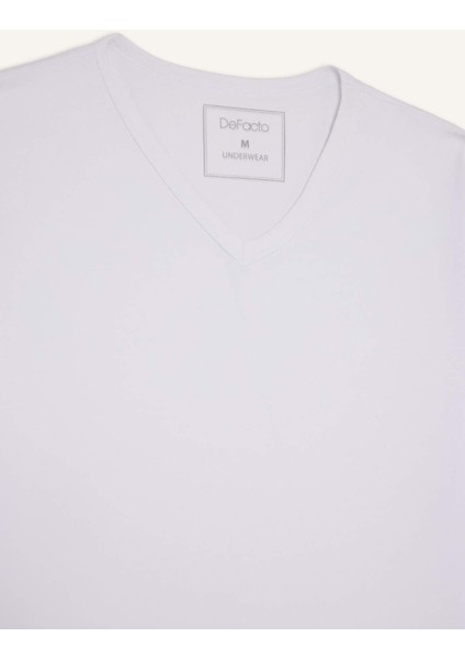 Slim Fit Dar Kesim V Yaka Üst L4884AZ25AU